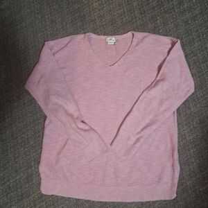 Vineyard Vines Women's V-Neck Sweater - Light Pink